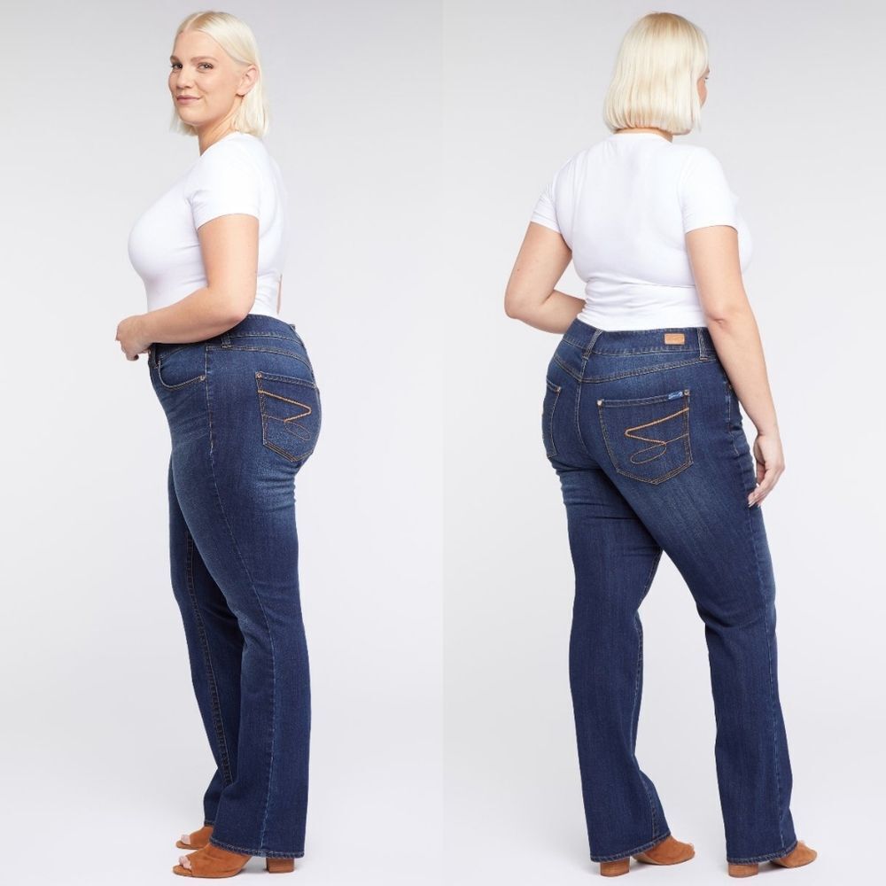 💇‍♀️Seven7 Blue Dark Wash Bootcut Jeans Size 18